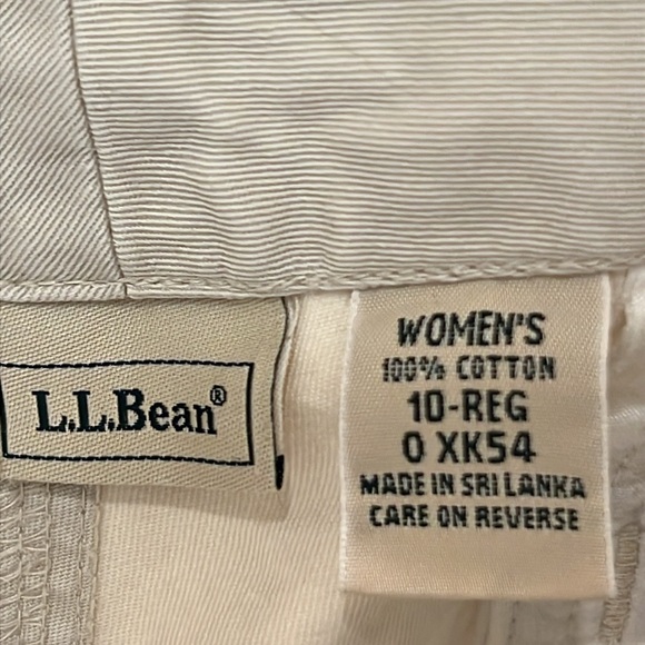 LL Bean Women's High Rise Khaki Pants - Picture 3 of 8